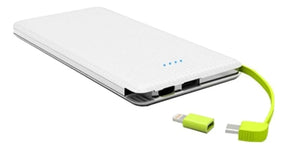 Carregador Portátil Power Bank 10000mAh Com Cabo Adaptador U