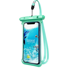 FONKEN Capa à Prova D'Água com Visão Completa para Celular – Bolsa Transparente e Selada para Uso Subaquático, Neve e Chuva, Ideal para Natação e Proteção de Celulares Grandes