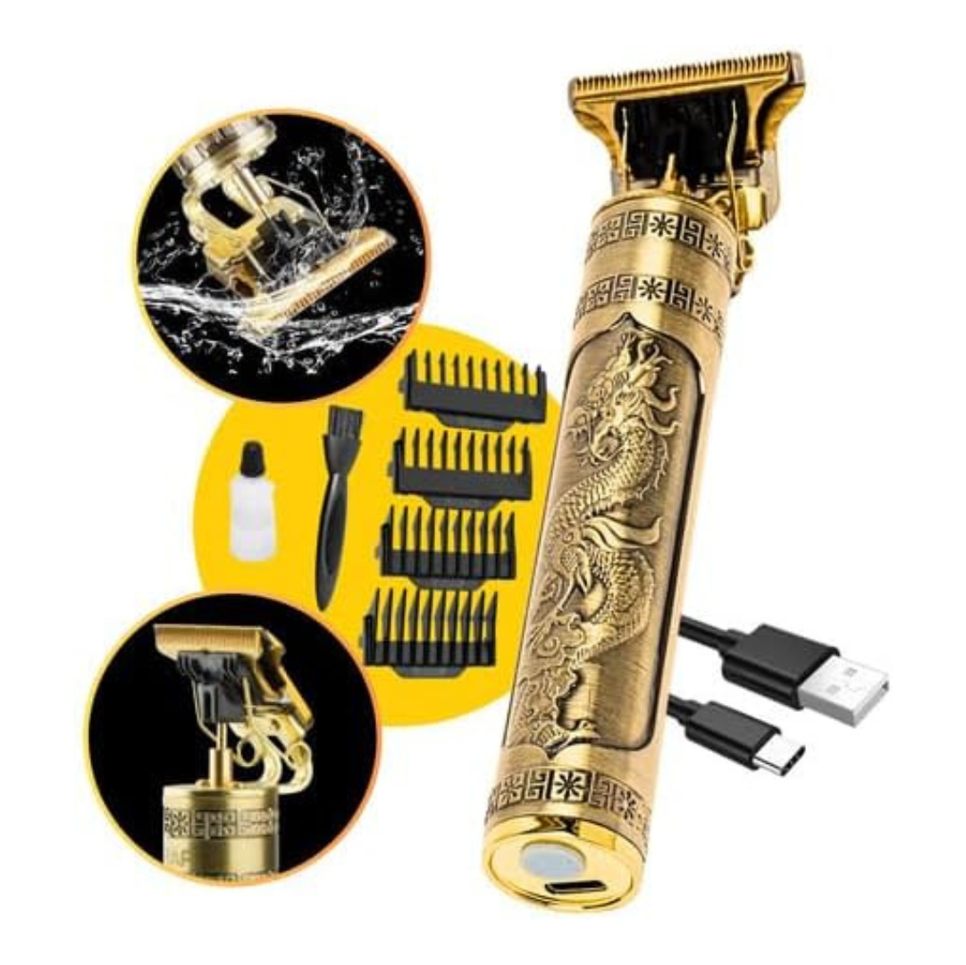 Maquina de Cortar Cabelo Profissional, Maquina de Barbear Acabamento Aparador de Pelos Pezinho, Elétrica, Sem Fio, Bateria Longa e Recarregavel UTBRX