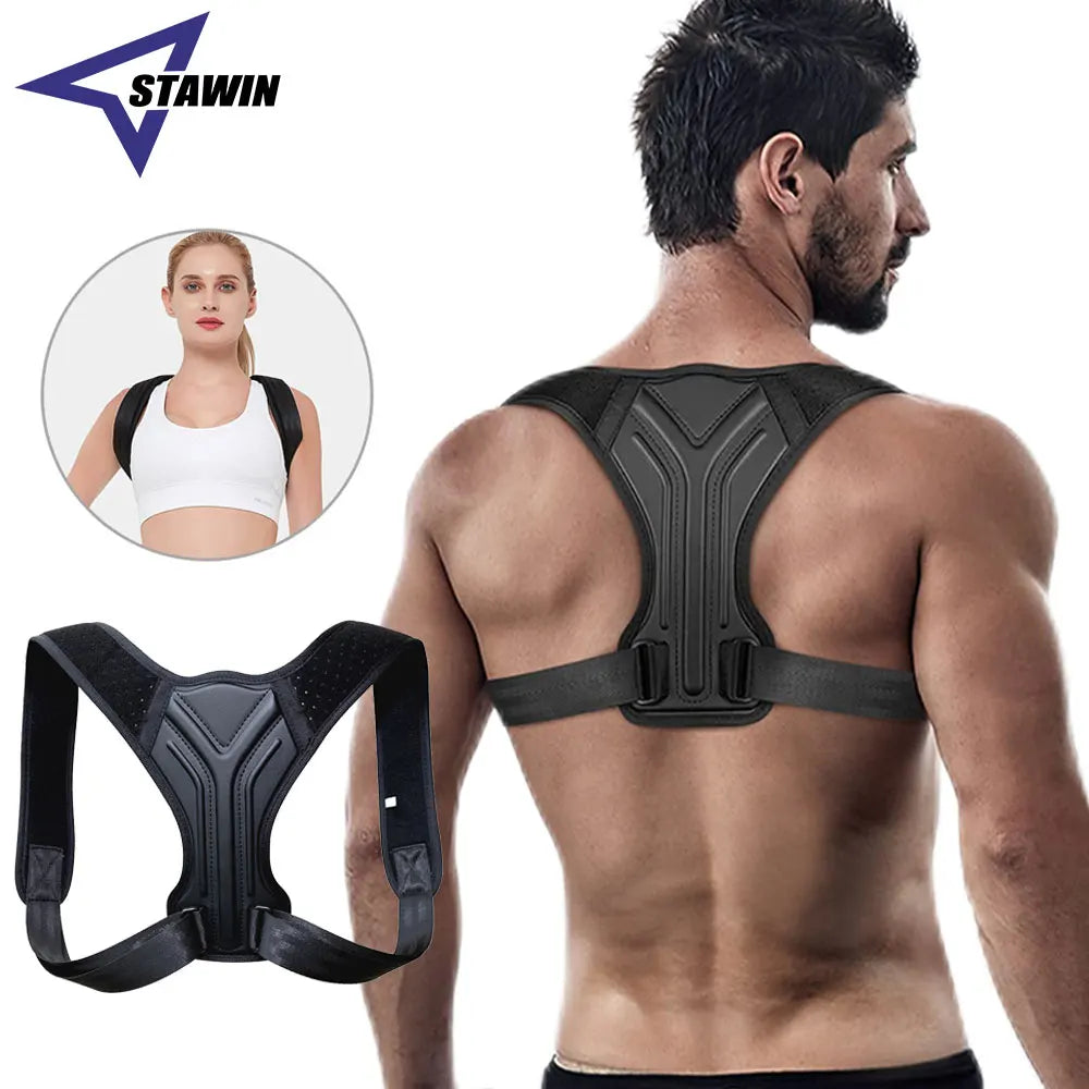Cinta Ajustável para Correção de Postura dos Ombros e Costas – Suporte para Clavícula e Coluna, Remodela seu Corpo, Ideal para Casa, Escritório, Esportes e Suporte para Pescoço e Parte Superior das Costas.