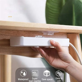 Ganchos de Parede Adesivos de Duplo Lado, Suporte Transparente de Sucção Forte, Ganchos para Cozinha e Banheiro, Suportes para Tomadas e Armazenamento.