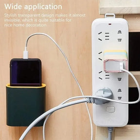 Ganchos de Parede Adesivos de Duplo Lado, Suporte Transparente de Sucção Forte, Ganchos para Cozinha e Banheiro, Suportes para Tomadas e Armazenamento.